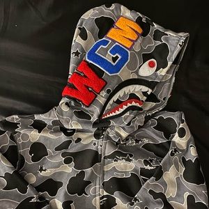 Grey Bape Hoodie